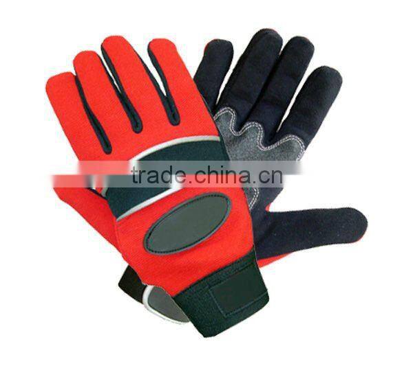Fingerless Safety Sport Mechanic Glove