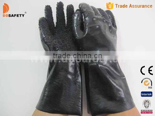 DDSAFETY Hot Sale Black PVC Gloves