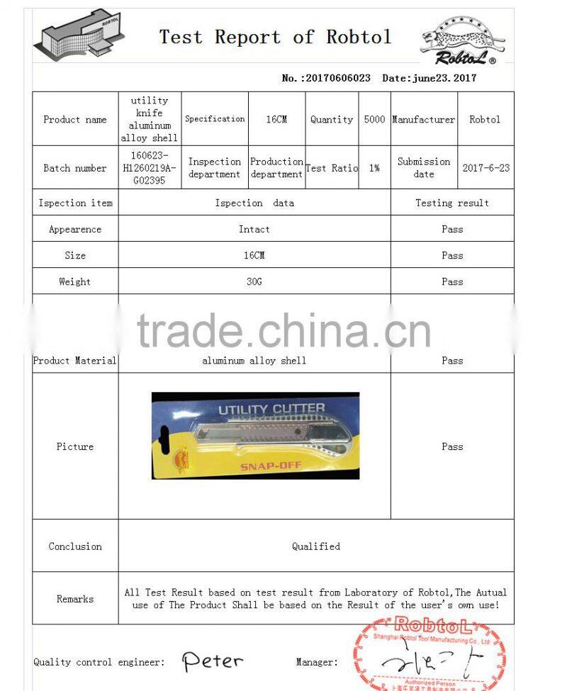 utility knife retractable blade box cutter art knives snap off lock razor blade aluminum alloy shell