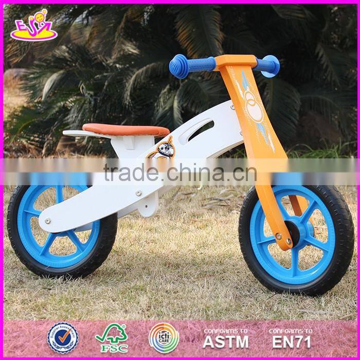 2017 New design best toddlers wooden balance bike for 2 year old W16C165