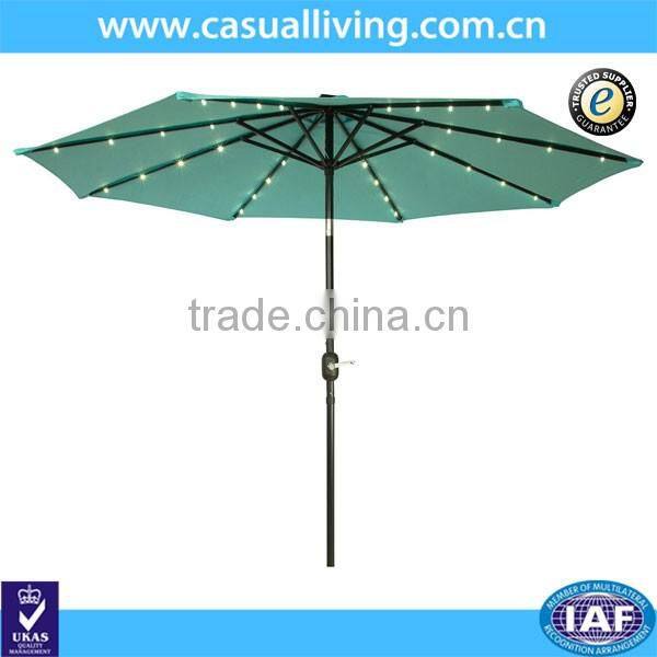 9-Feet Portable Canopy Outdoor Umbrella With Led Light
