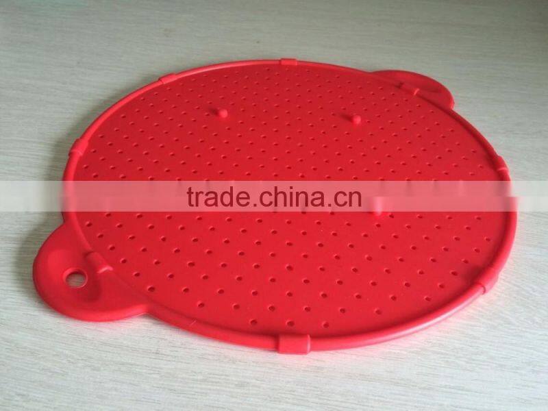 2016 Customized color 3-in-1 silicone splatter screen