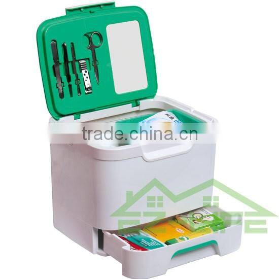 large size children medical gift customized plastic SOS PP made wall mounted first aid storage box/kit for hospital