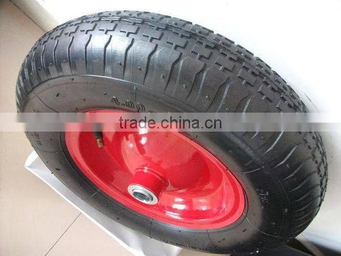 4.00-8steel rim wheelbarrow wheels