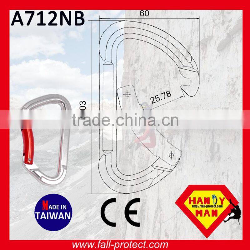 23KN Mountaineer Climbing Aluminum Carabiner With CE Certificate