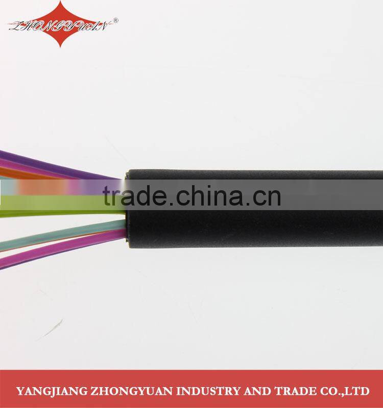 11-inch colorful silicone coated wires egg whisk with black plastic handle