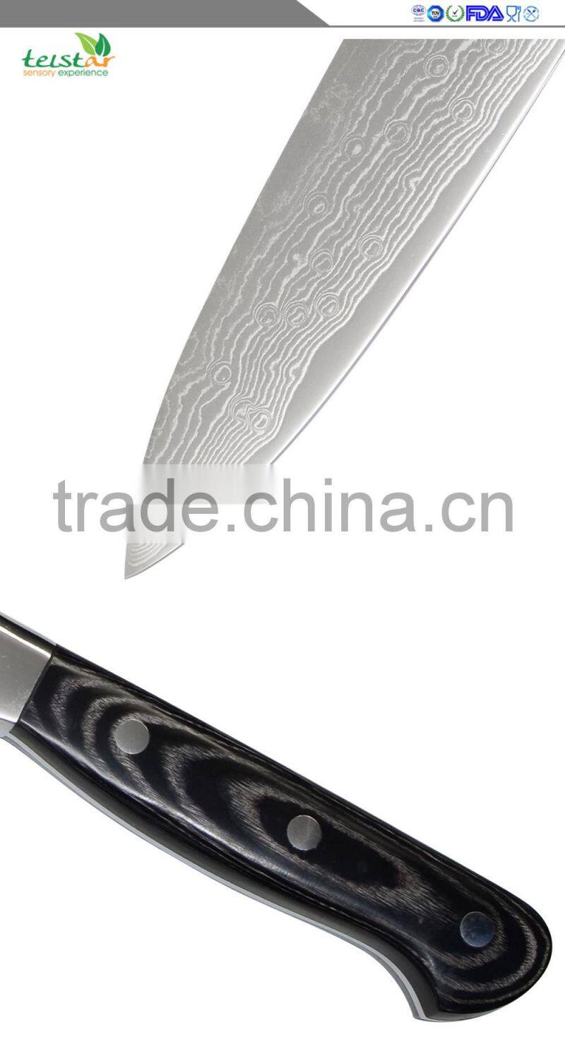 Japanese VG10 Damascus Knive 8" Chef Knife QING Brand 67 Layers Of Damascus Steel Kitchen Knives Cooking Tools Micarta Handle