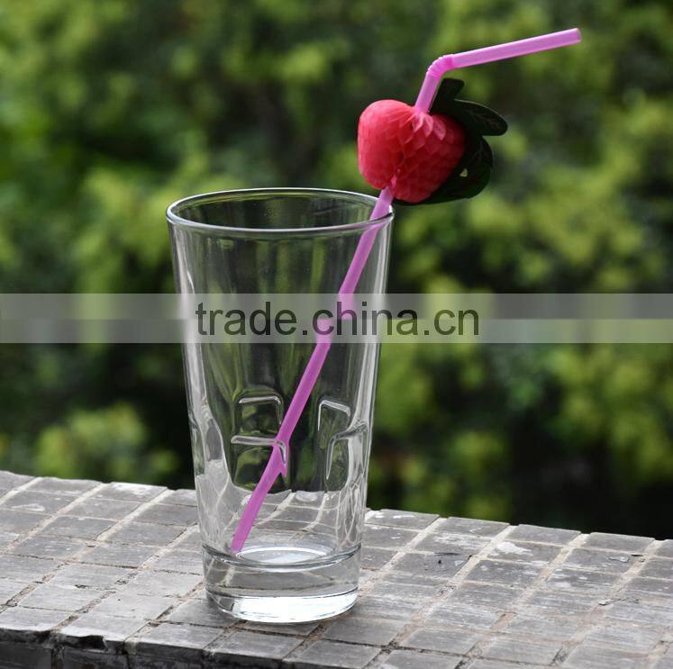 3D Fruit Drinking Plastic Straw 50pcs in a box Birthday Party Bar Cocktail Decoration Christmas
