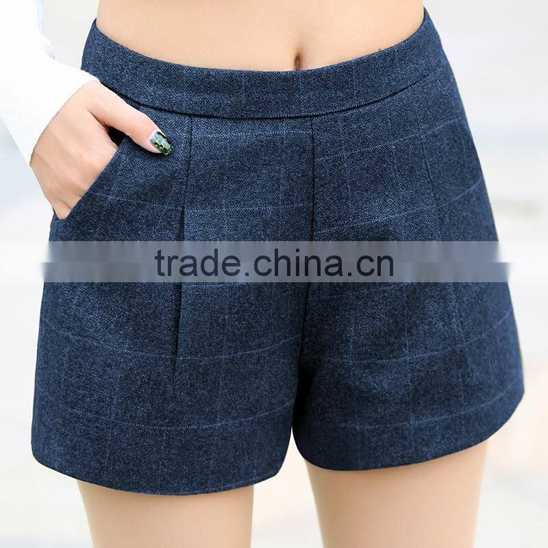 Latest Women Winter Wool Short Pants