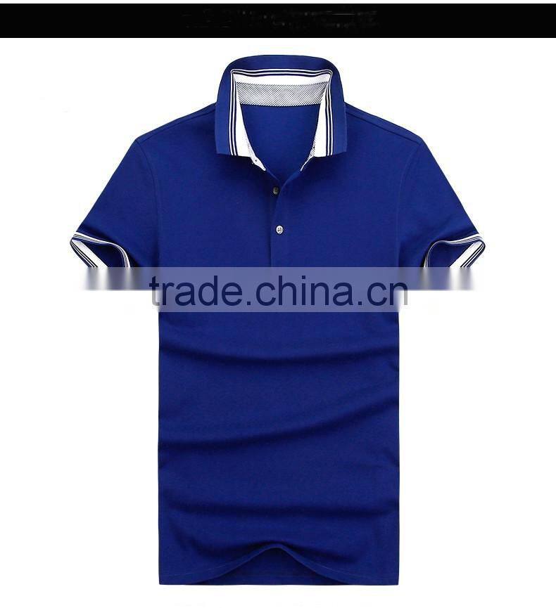 100% cotton pique custom polo shirt blank golf t-shirt short sleeve mens polo t shirt