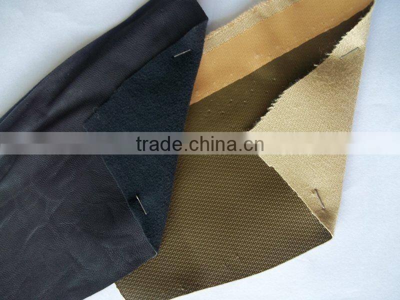 PU arfificial leather, pu synthetic leather stocklot for shoes, furniture and bags