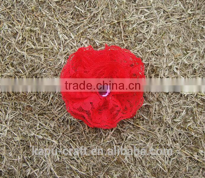 Wholesale hobby lobby handmade pink lace cheap artificial flower