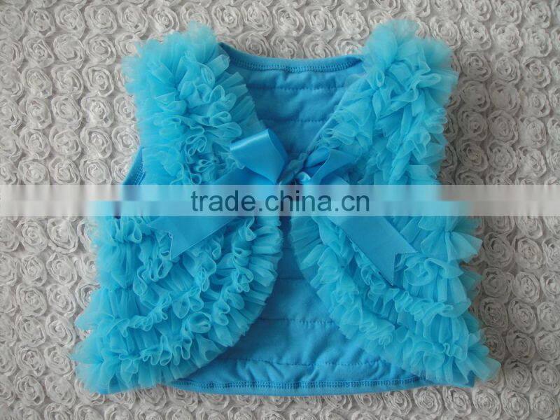 China wholesale light purple chiffon and cotton baby shrug