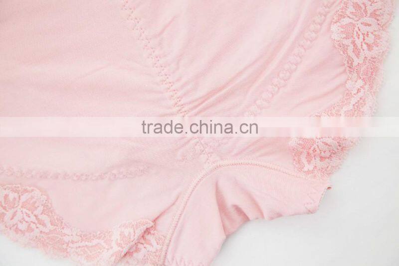 Custom High Quality Colorful 95% Cotton 5% Spandex with Lace Sexy Fancy Woman Underwear