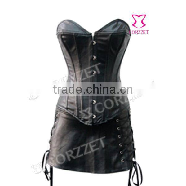 Hot Sale Girls Sexy Full Body Leater Corset Dress