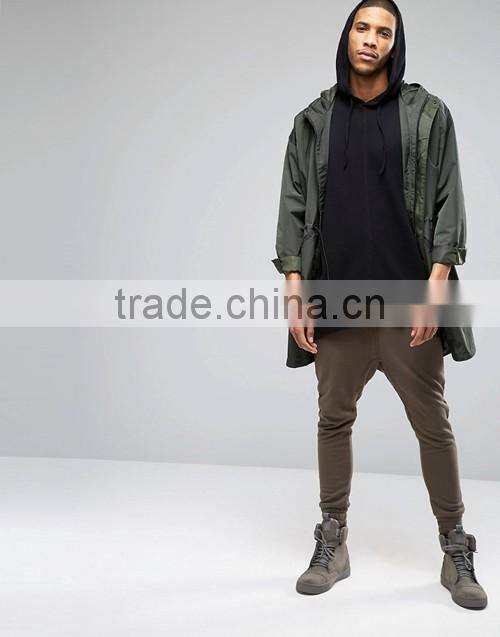 Comfortable latest design fashion black oversized sleeveless hooded t-shirt men custom