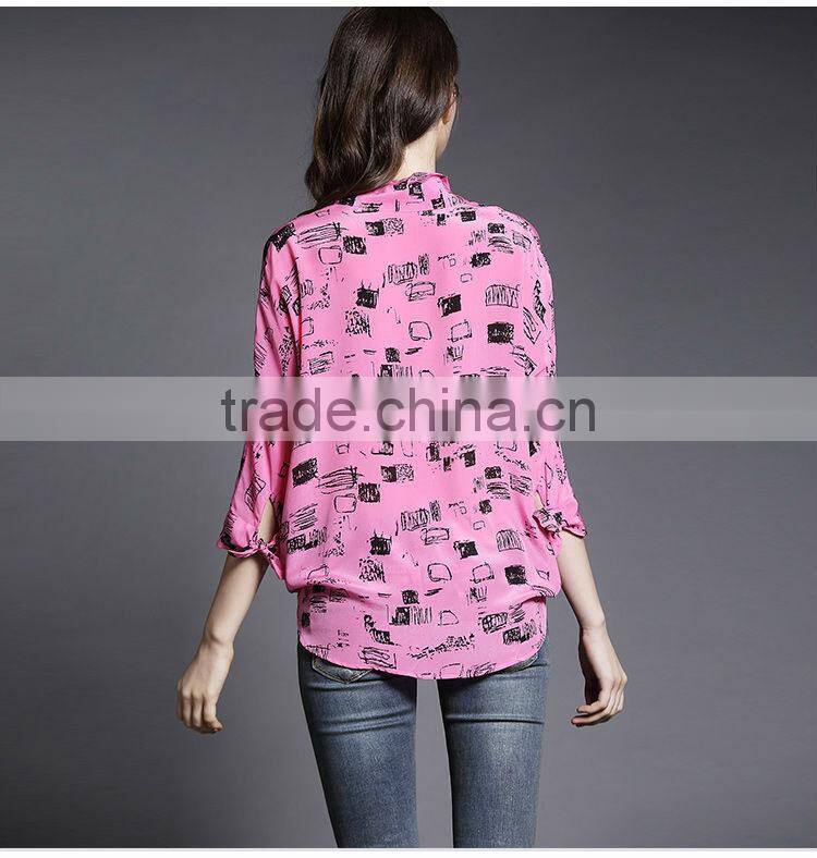 High quality hand painted silk shirt wholesale