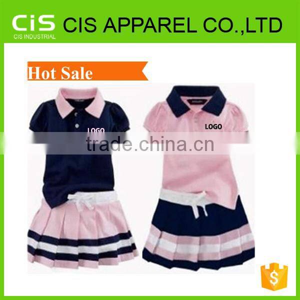 girl school sets polo shirt