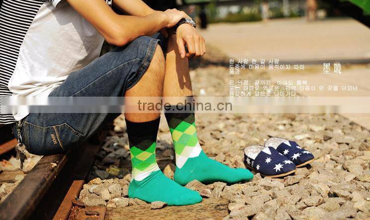 Men's happy socks/ cotton in tube socks cheap wholesale