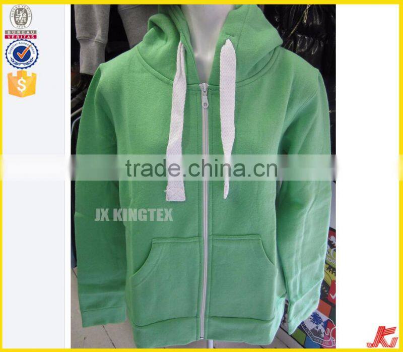 Contrast wholesale color OEM service men's zipper-up hoodies with your own logo