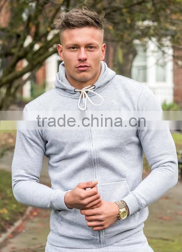 drawstring full zip hoody tracksuit tops slim fit hoody