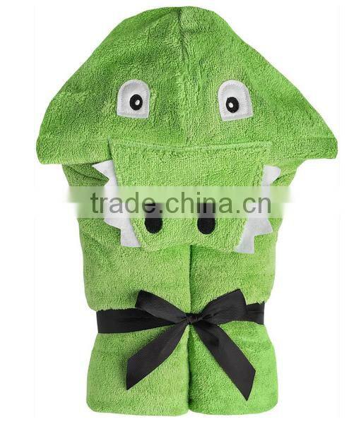 Trade assurance applique animal baby hooded towel fabric cotton/custom terry baby towel with hood for bath