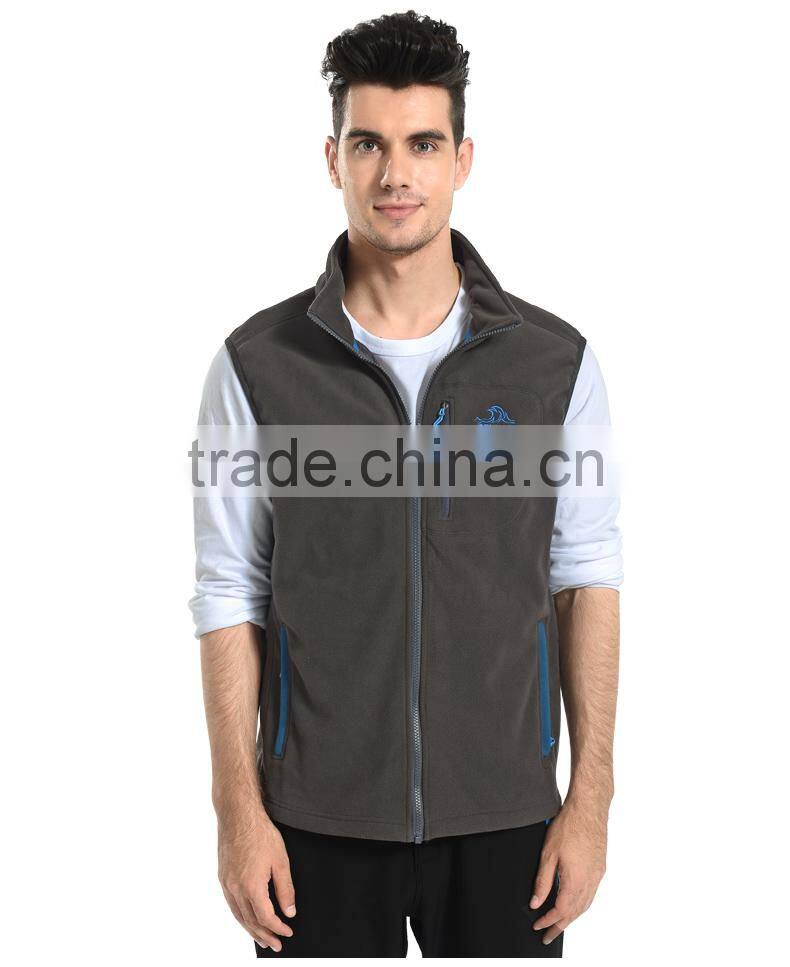 Fashion Design Men's Polar Fleece Vest In Spring