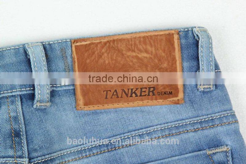 S1115K girls kid Children stretchable waistband indigo washed denim jeans