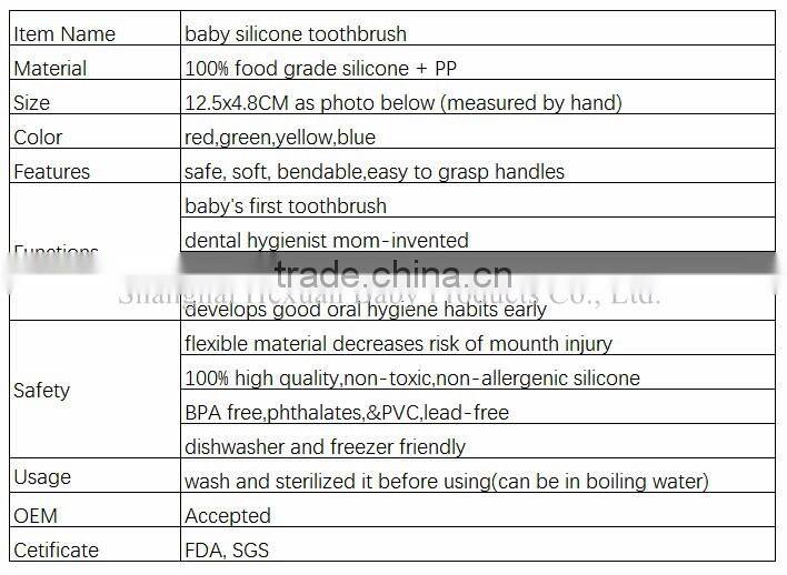 funny silicone baby toothbrush silicone toothbrush teething toothbrush for infant