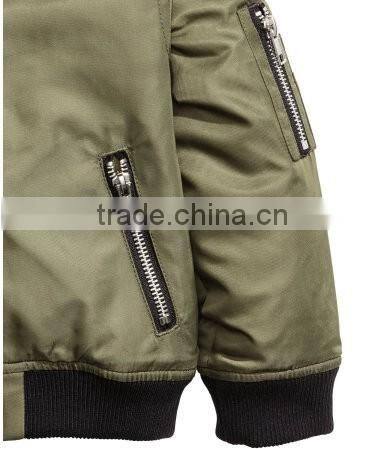 Top quality hooded pilot kids bomber jacket bulk wholesale child jacket
