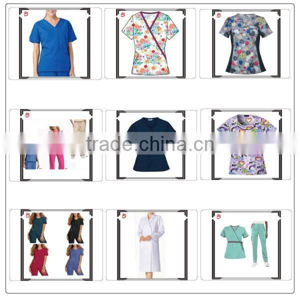 Fashion design comfortable medical nurse scrubs uniforms designs wholesale
