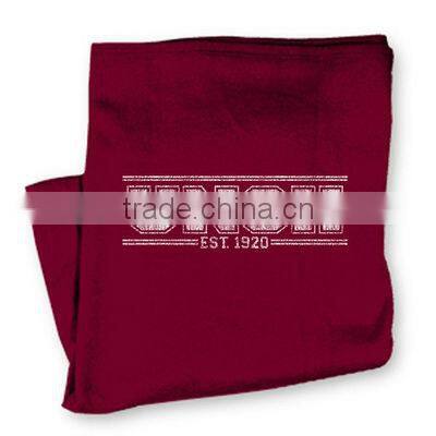 60% cotton+40%ploy blend sweatshirt fleece blanket(KN-BL-14)