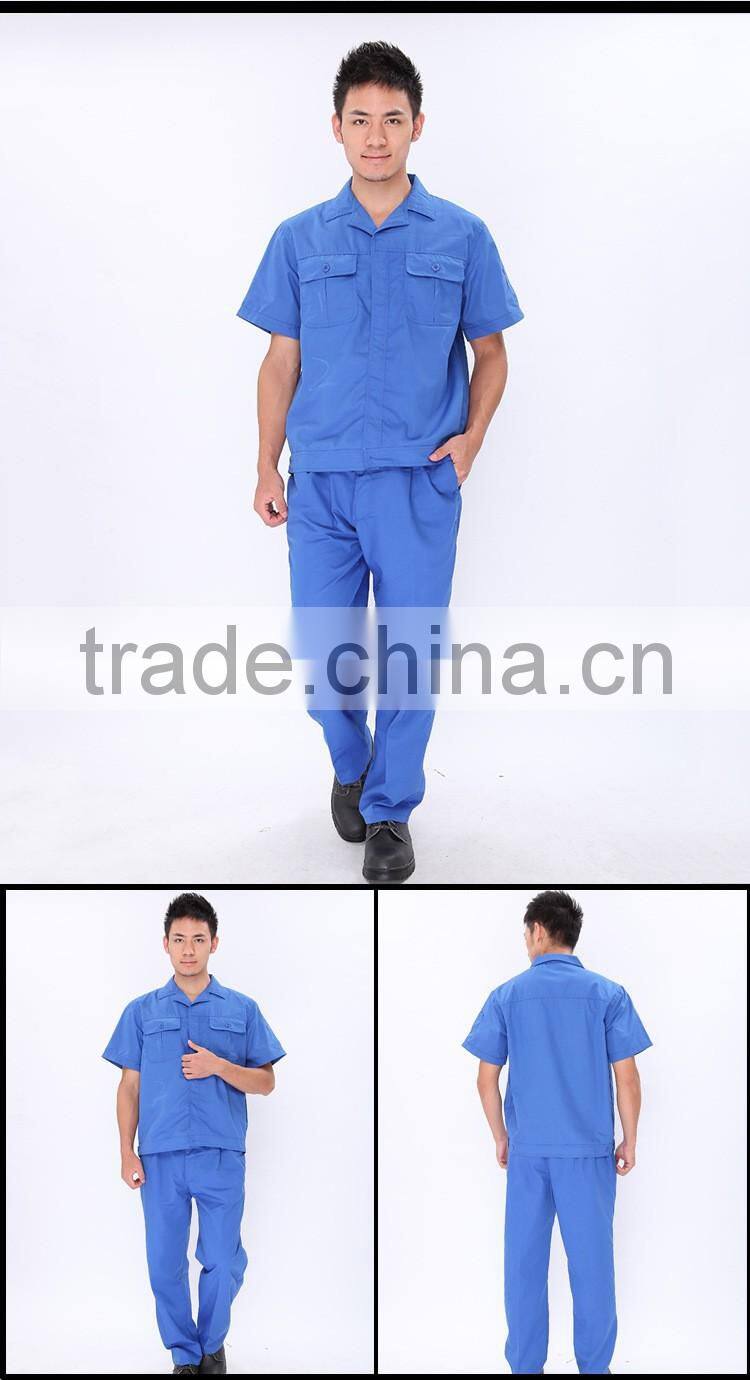 100% cotton Female summer factory worker safety working safety clothes