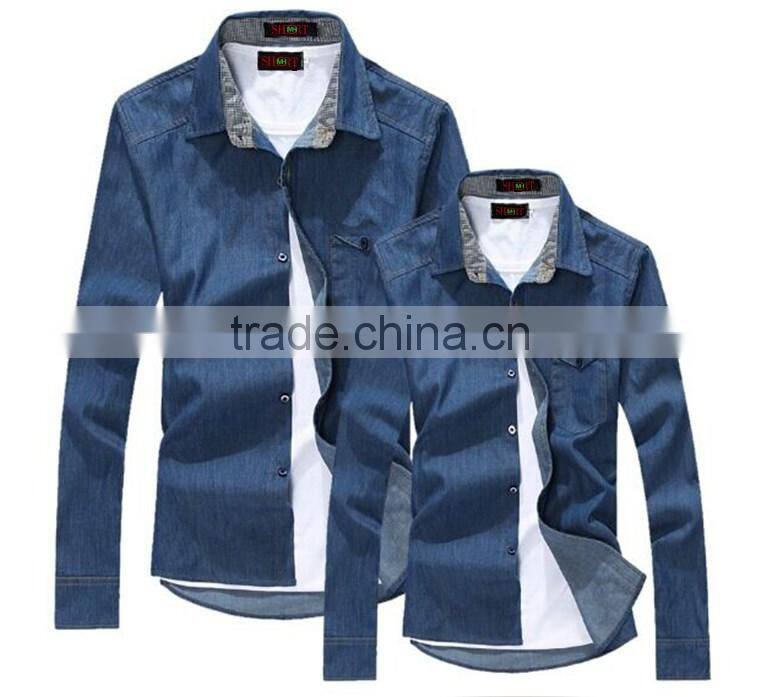 denim couple matching shirts wholesale shirts