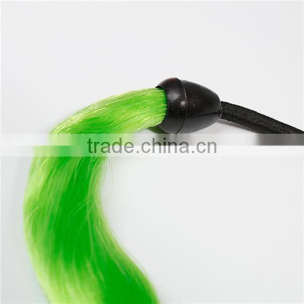 Chemical Fiber Ties Round Green Hair Elastics Ponytail Holders