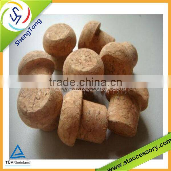 High quality small glass bottle wooden cork stopper wholesale