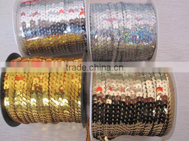 Sequin lined sequin in lines