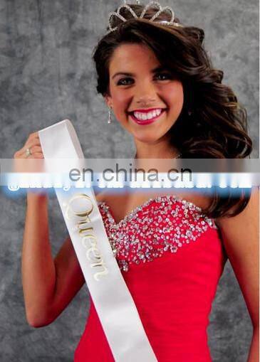 Cheap satin custom sashes for pageants