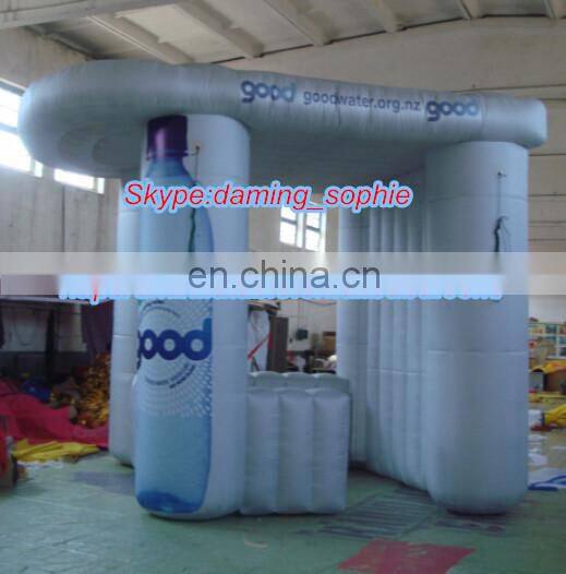 Color changing LED lighting Inflatable photo booth tent bar