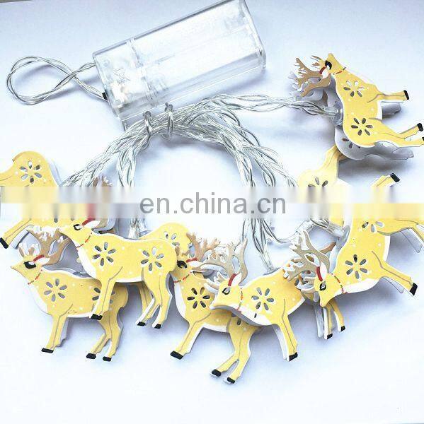 10 LED Christmas deer decoration lamp ,Battery Operated String Lights,Christmas home decoration