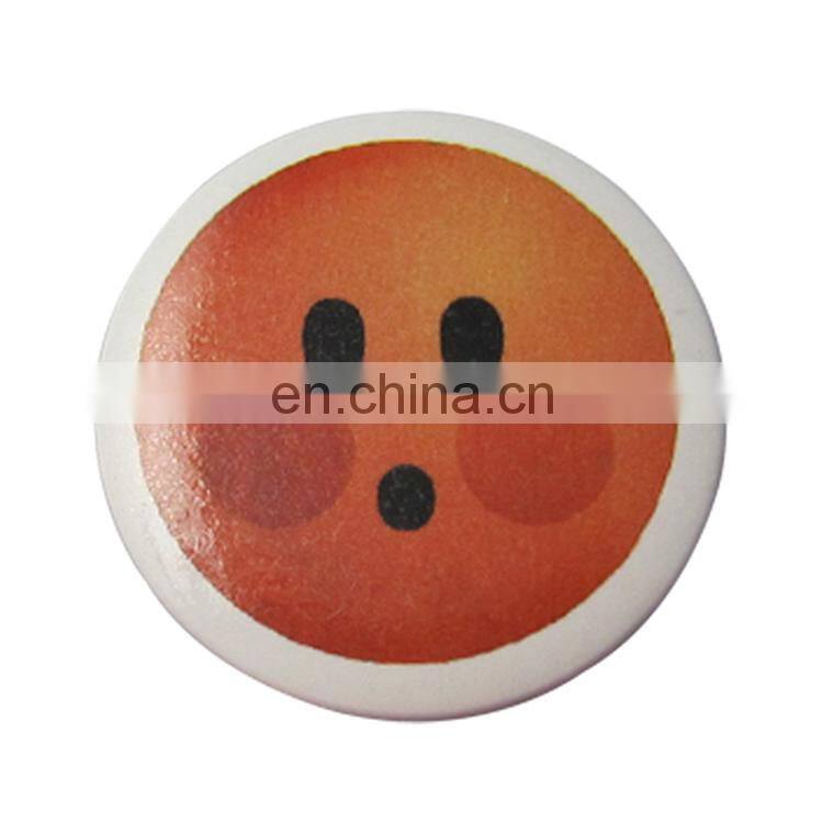 Custom metal round pin button
