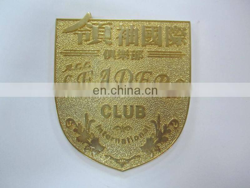 the top selling metal brand logo label with custom logo for firms