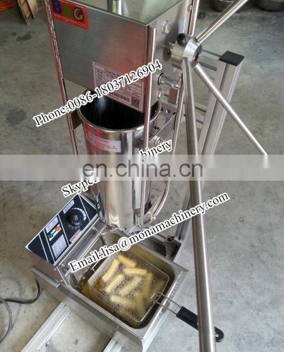 Electric churros making machine, spanish latin fruit baked machine