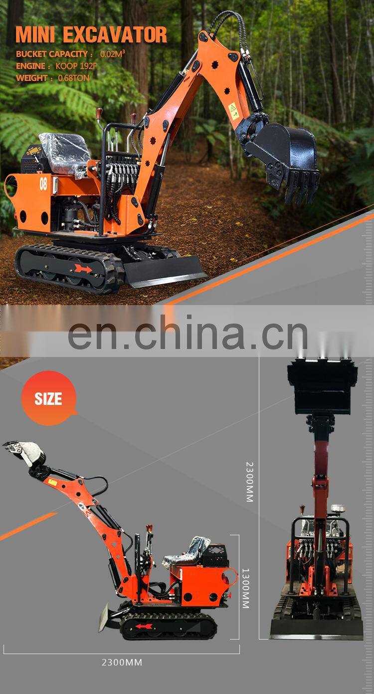 Factory price customized 800kg electric hydraulic mini excavator with CE certification