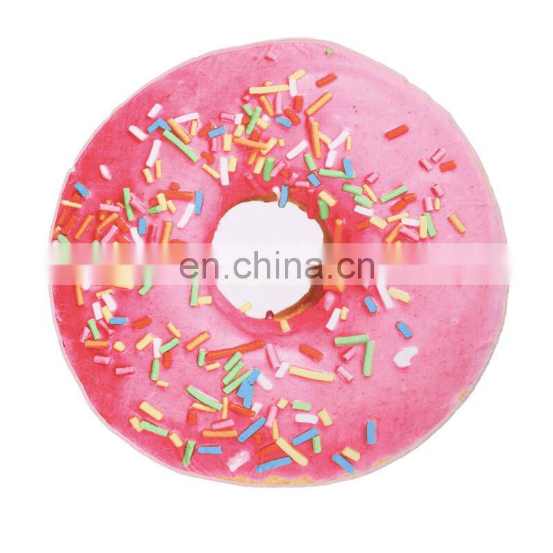 Hot Selling Funny 3D Printed Pink Donut Beach Towel Blanket 47Inch