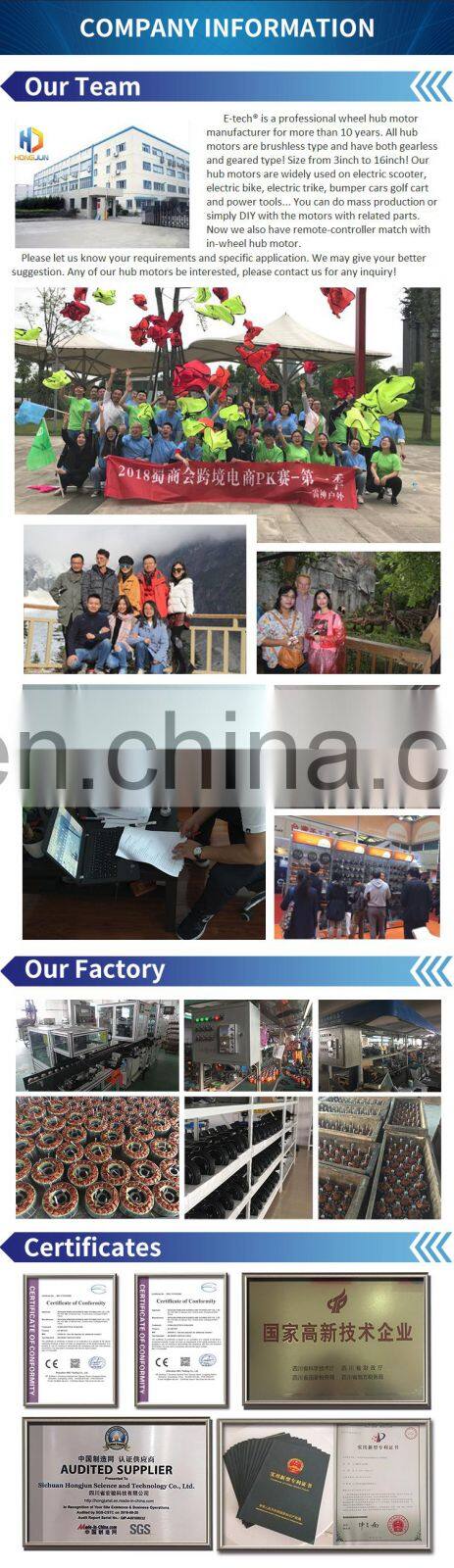 CE certificate 12 inch hub motor for electric bicycle electric wheel hub motor with tire