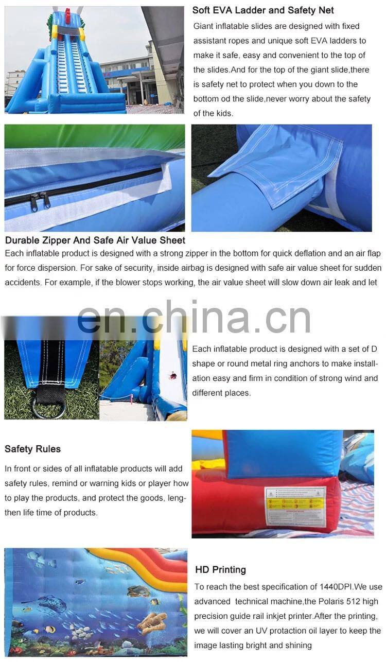 Large Inflatable Water Slide With Pool For Kids / Adults Amusement Inflatable Pirate Ship