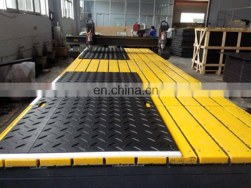 Ground HDPE Stabilisation Mats for Crane operation plastic panels for road ground protection mats