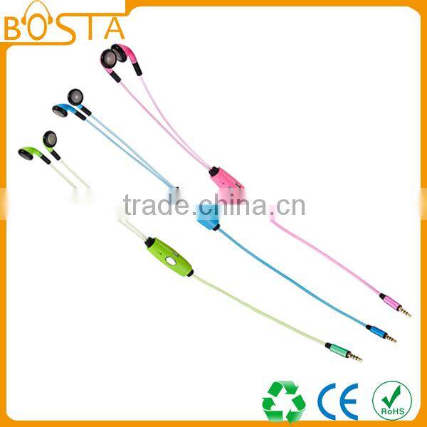 Full light 3.5mm Connectors and In-Ear glowing LED metal stylish fashion earbuds