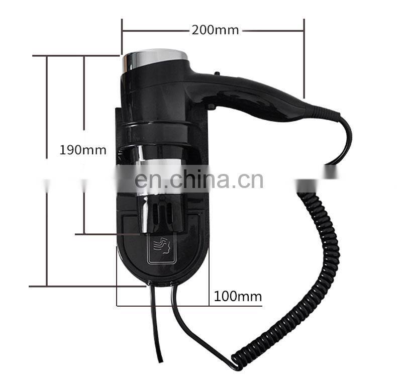 Honeyson top hotel bathroom wall mounting hair dryer suppliers